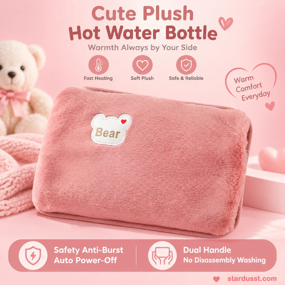 🎄Christmas Sale! LAST DAY ONLY! Just $22.99!⏰Rechargeable hot water bottles, heat packs, explosion-proof heat pads