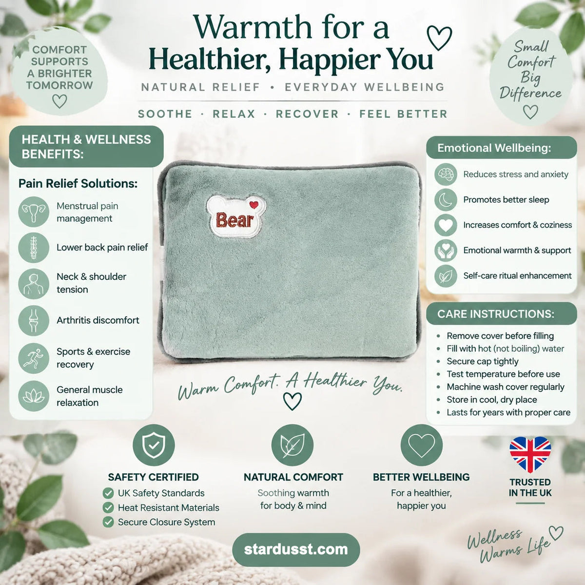 🎄Christmas Sale! LAST DAY ONLY! Just $22.99!⏰Rechargeable hot water bottles, heat packs, explosion-proof heat pads