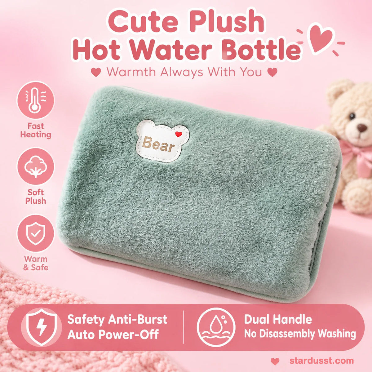 🎄Christmas Sale! LAST DAY ONLY! Just $22.99!⏰Rechargeable hot water bottles, heat packs, explosion-proof heat pads