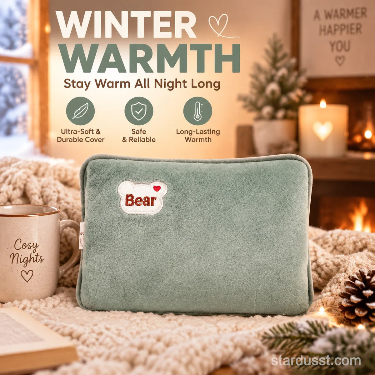 🎄Christmas Sale! LAST DAY ONLY! Just $22.99!⏰Rechargeable hot water bottles, heat packs, explosion-proof heat pads