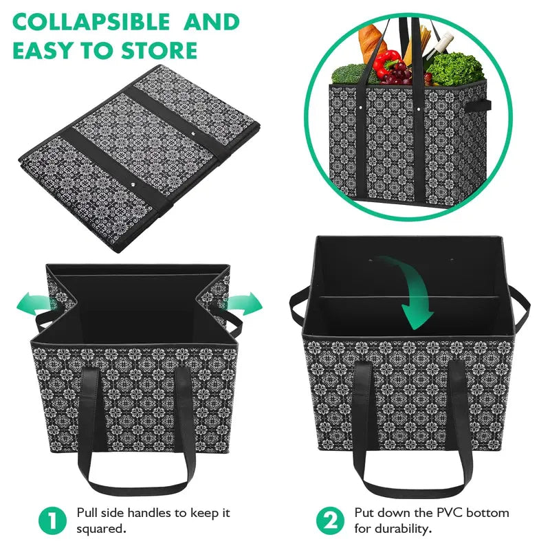 🔥 LAST DAY 50% OFF! 🛍️ Large Reusable Grocery Tote Bag – Spacious & Stylish
