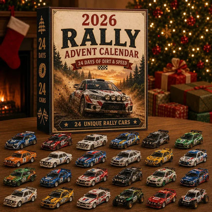 🏁 2026 Rally Advent Calendar – 24 Unique Rally Cars Christmas Countdown