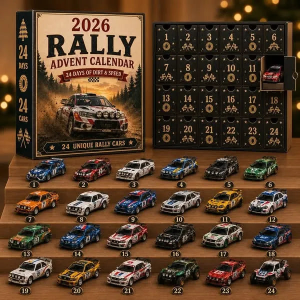 🏁 2026 Rally Advent Calendar – 24 Unique Rally Cars Christmas Countdown