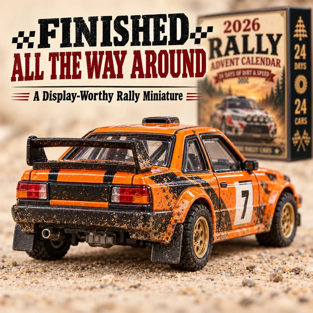 🏁 2026 Rally Advent Calendar – 24 Unique Rally Cars Christmas Countdown