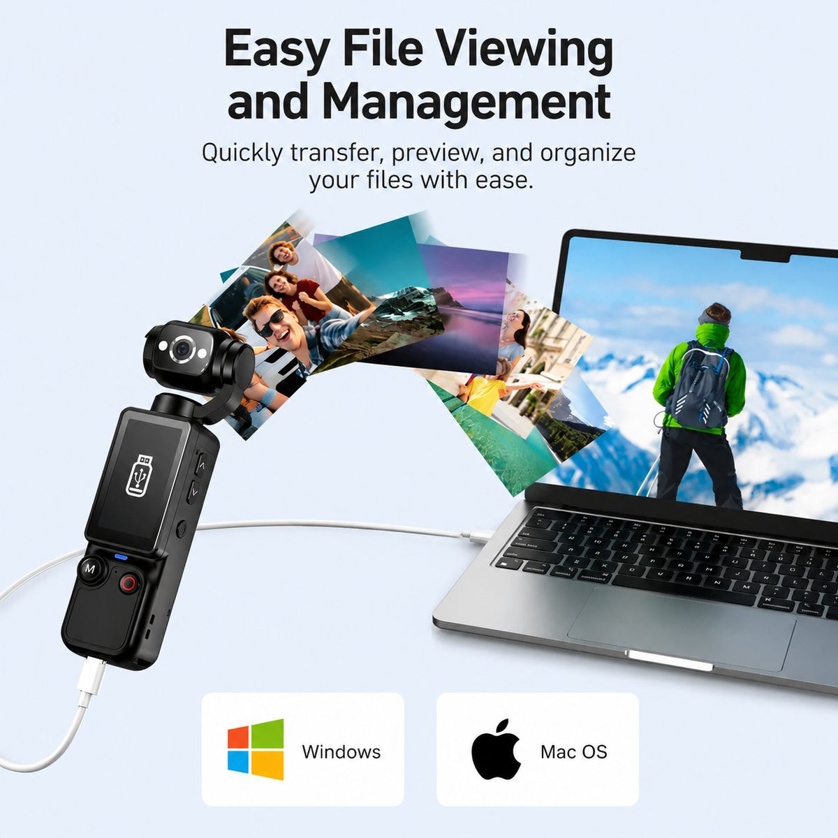 📸 2.5K UHD Pocket Vlogging Camera with 180° Rotating Lens & 32GB Card 🎥