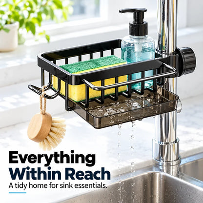 Faucet-Mounted Sink Caddy 🧺 Clutter-Free Sink Organizer