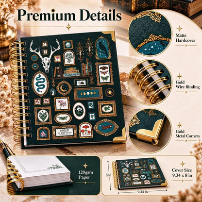 Midnight Study Hardcover Reading Planner for Book Lovers🌟Buy 3 Free Shipping