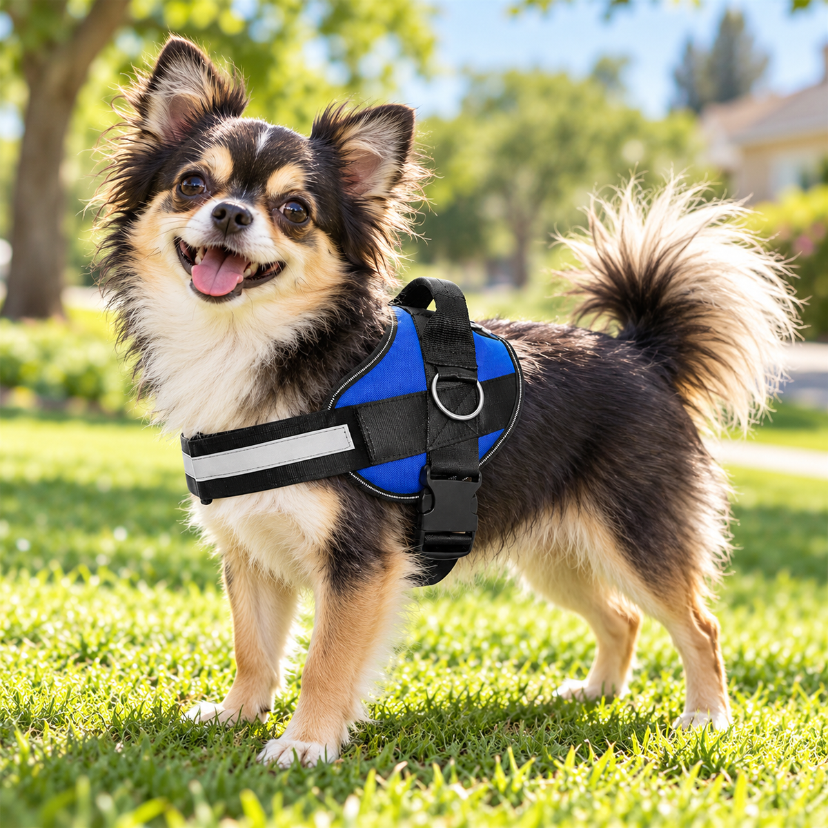 🐾 Reflective Dog Harness with Handle ✨ Breathable & Adjustable Comfort Vest for Small to Large Dogs
