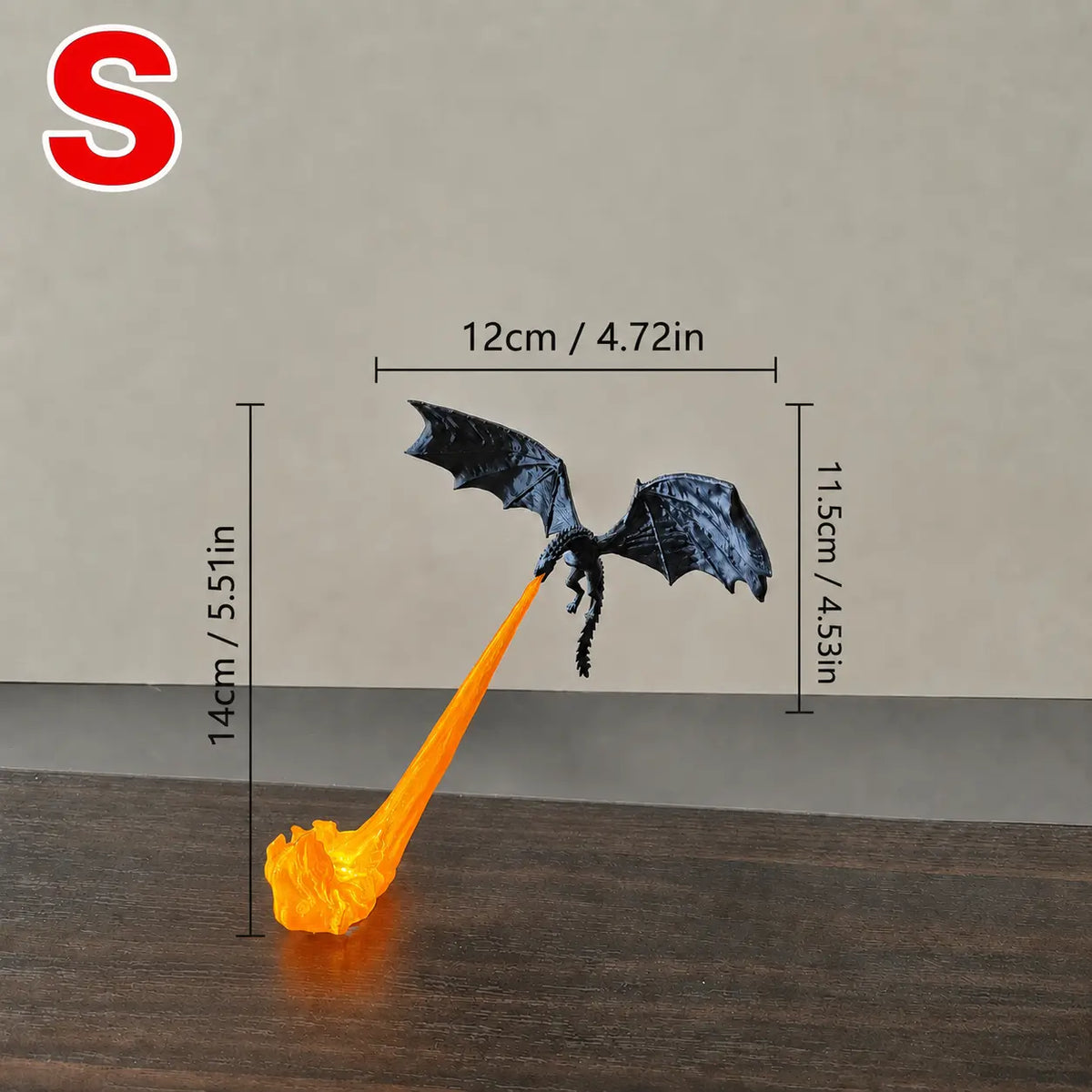 🐉 Fire-Breathing Dragon Book Nook Light – LED Fantasy Bookshelf Decor ✨
