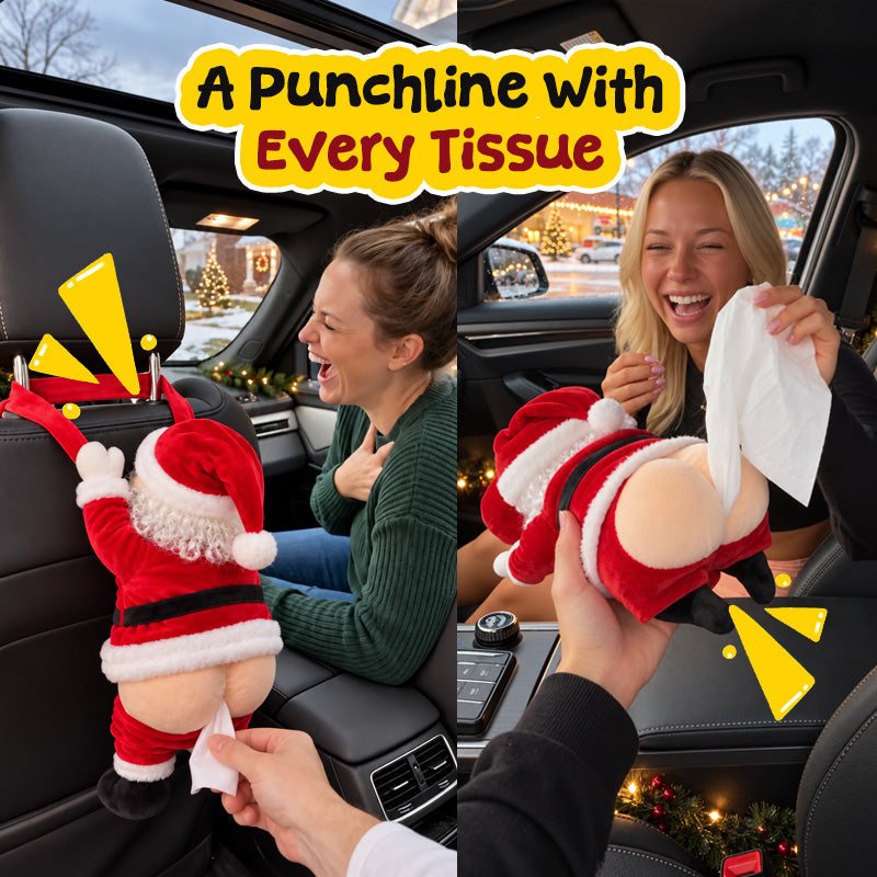🎅 Funny Santa Butt Tissue Box | Hilarious Christmas Gift & Prank