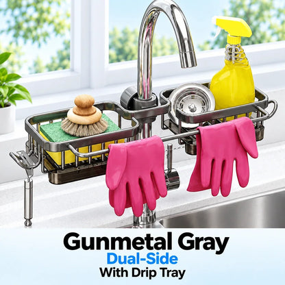Faucet-Mounted Sink Caddy 🧺 Clutter-Free Sink Organizer