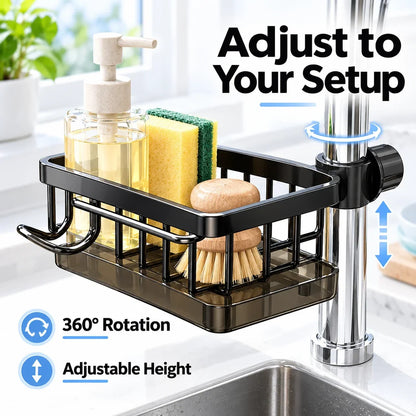 Faucet-Mounted Sink Caddy 🧺 Clutter-Free Sink Organizer