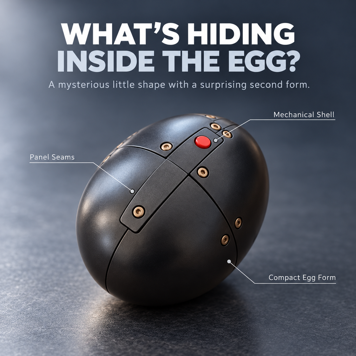 🐉 Mechanical Transforming Dragon Egg Toy - Sci-Fi Mech Dragon