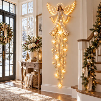 🔥 Last Day 50% OFF✨ Angel Blessing Starfall Wall Light – Bring Heaven Home for Christmas