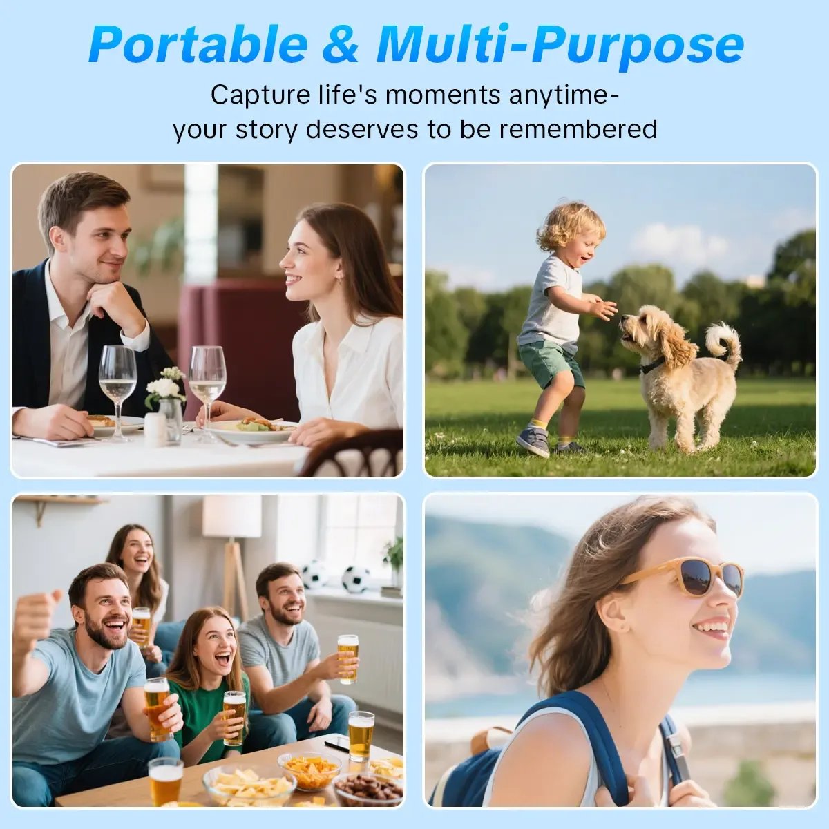 📸 2.5K UHD Pocket Vlogging Camera with 180° Rotating Lens & 32GB Card 🎥