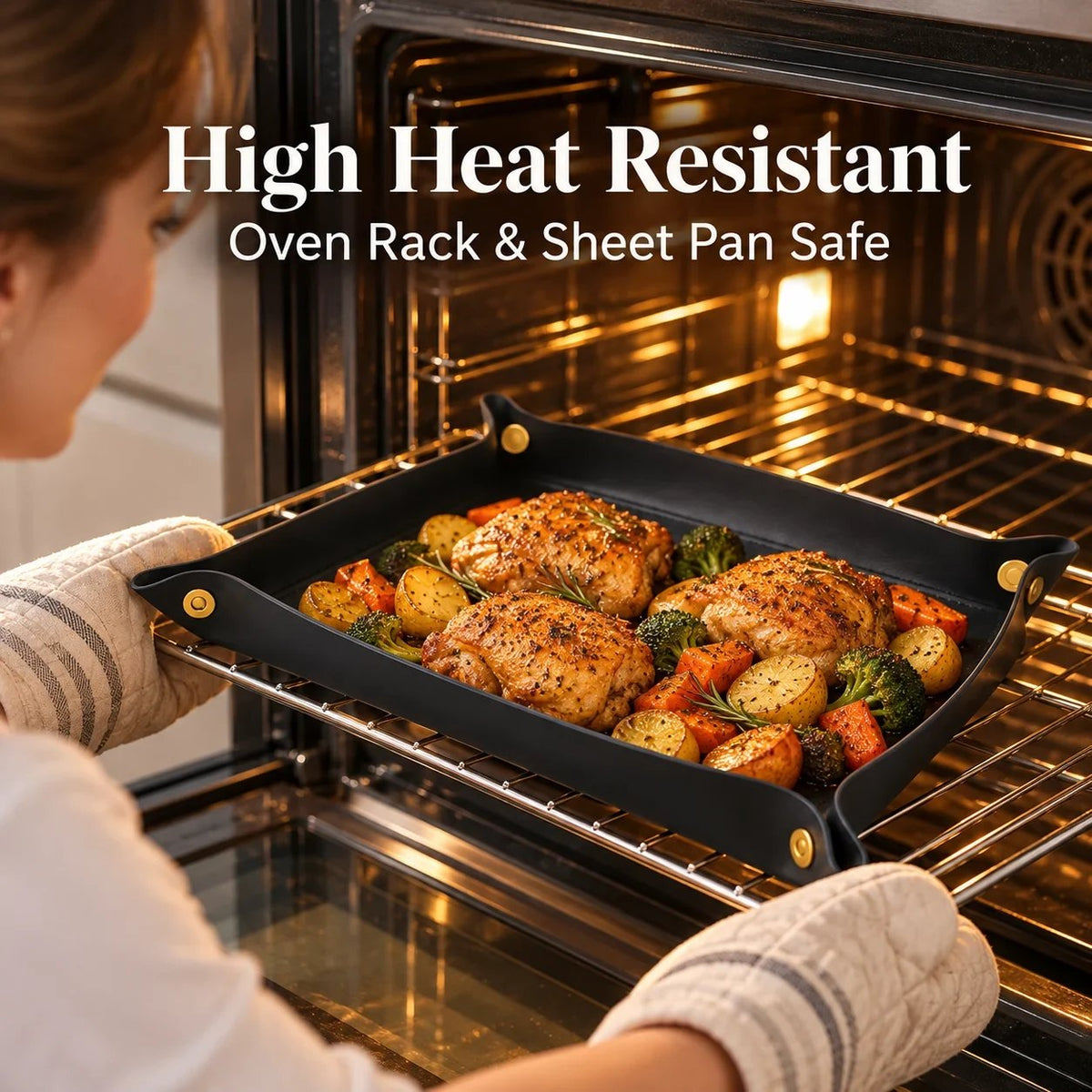🔥HOT SALE 50% OFF - 🧀 Snap-Corner Non-Stick Silicone Baking Mat