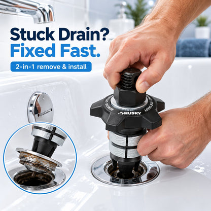 🛠️ Heavy-Duty Expanding Tub Drain Remover – Remove Stuck & Rusted Drains