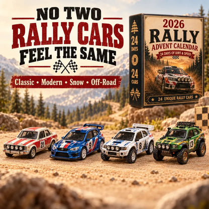 🏁 2026 Rally Advent Calendar – 24 Unique Rally Cars Christmas Countdown