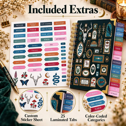 Midnight Study Hardcover Reading Planner for Book Lovers🌟Buy 3 Free Shipping