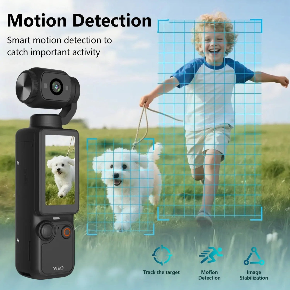 📸 2.5K UHD Pocket Vlogging Camera with 180° Rotating Lens & 32GB Card 🎥