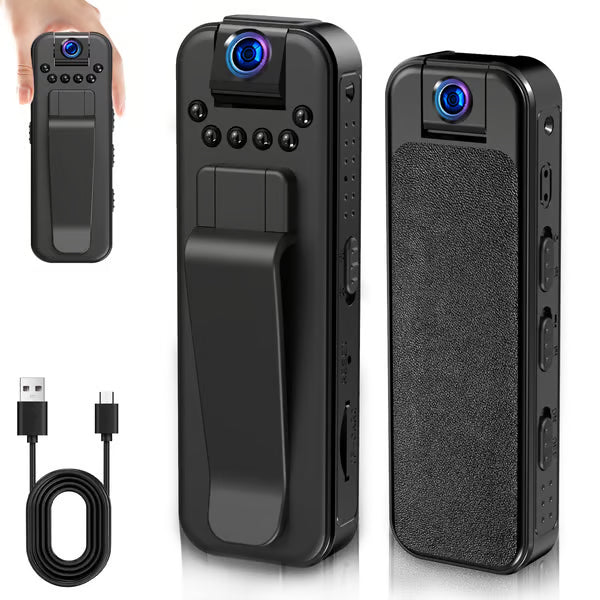 🏆Flash Sale⚡ 50K+ SOLD! Almost Gone-🔥HD 1080P Rechargeable Mini Body Camera With Night Vison&Rotating Lens📷️