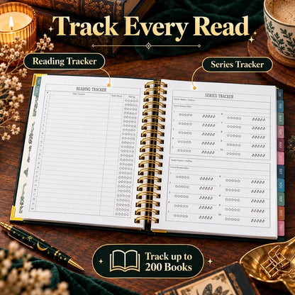 Midnight Study Hardcover Reading Planner for Book Lovers🌟Buy 3 Free Shipping