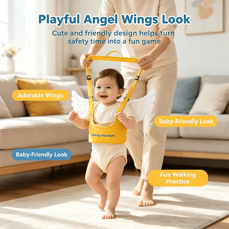 👶 Ergonomic Toddler Walking Assistant Harness – Breathable Safety Walker 👣