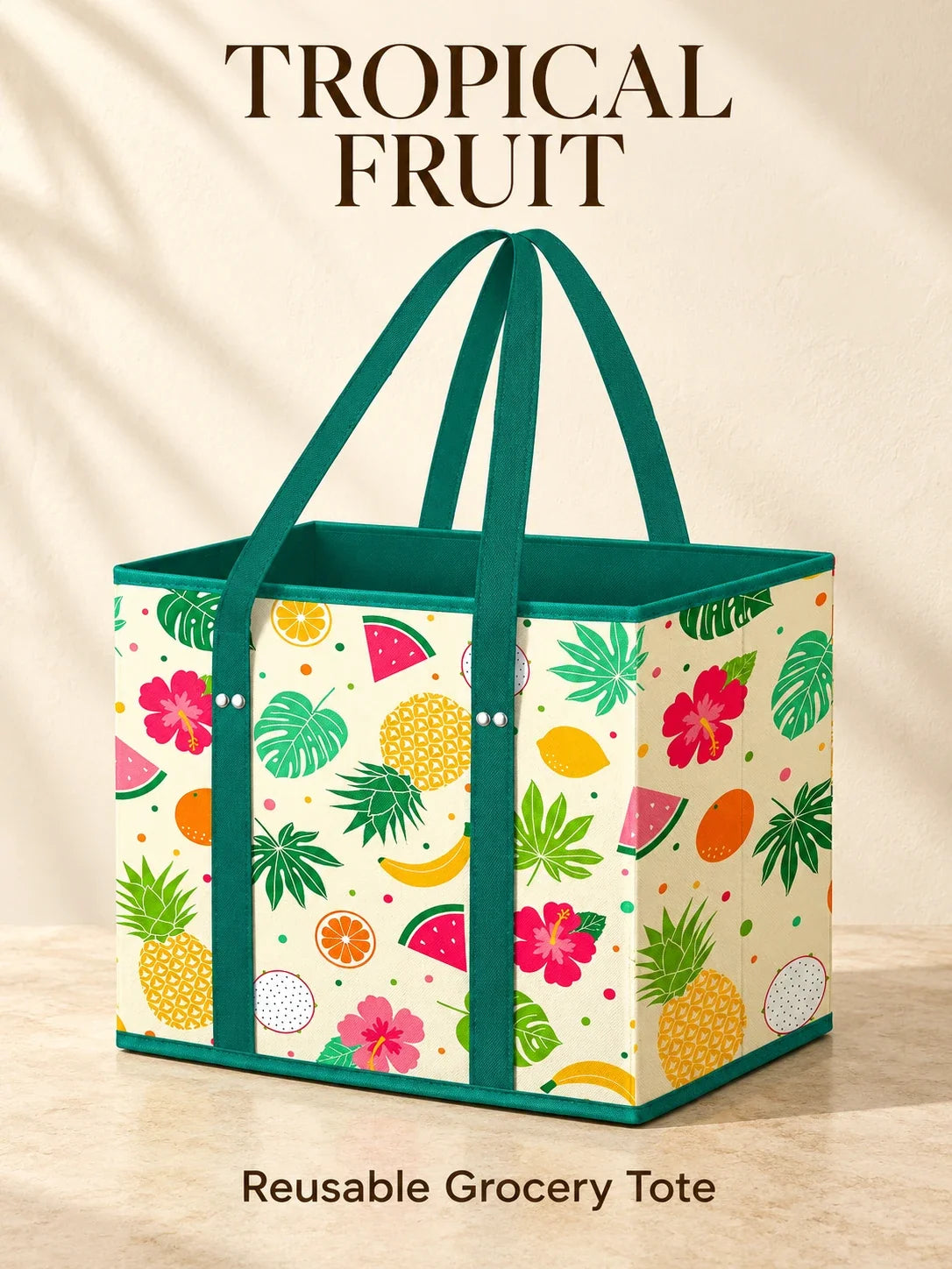 🔥 LAST DAY 50% OFF! 🛍️ Large Reusable Grocery Tote Bag – Spacious & Stylish