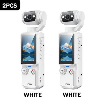 📸 2.5K UHD Pocket Vlogging Camera with 180° Rotating Lens & 32GB Card 🎥
