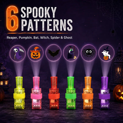 🎃 Halloween Finger Projector Lights – Mini Pattern Projector (36 Pcs)