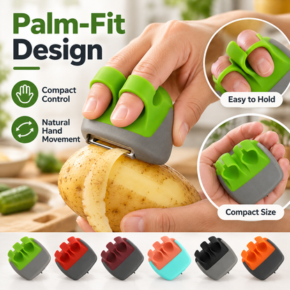 🥕 2-Piece Palm Vegetable Peeler Set – Soft Two-Finger Grip ✨