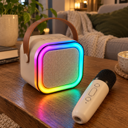 🎤 Wireless RGB Karaoke Speaker with HiFi Stereo Sound