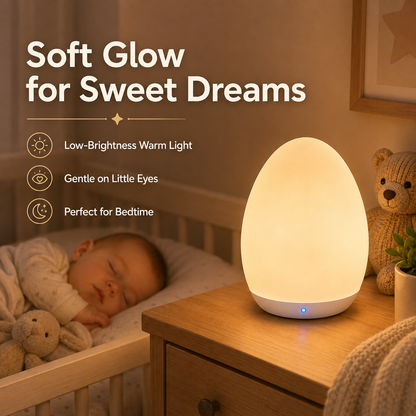 👶🌙Rechargeable Baby Night Light – Soft 7-Color Glow for Nursery & Bedtime