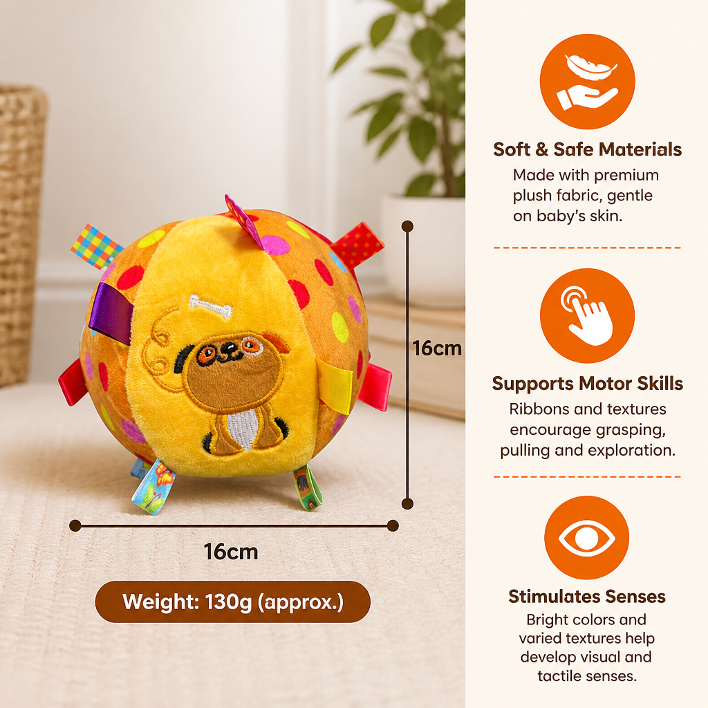 Interactive Hanging Dog Ball Toy with Elastic Play Rope & Hook