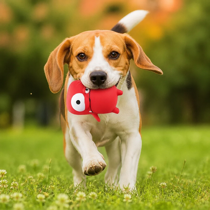 Durable Natural Monster Latex Dental Squeaky Dog Toy
