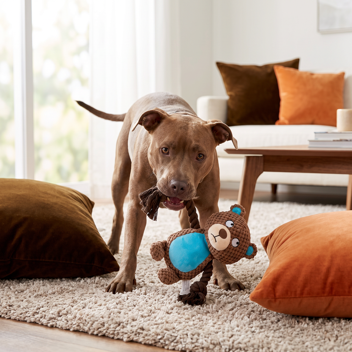 Cotton Rope Plush Dental Squeaky Dog Toy
