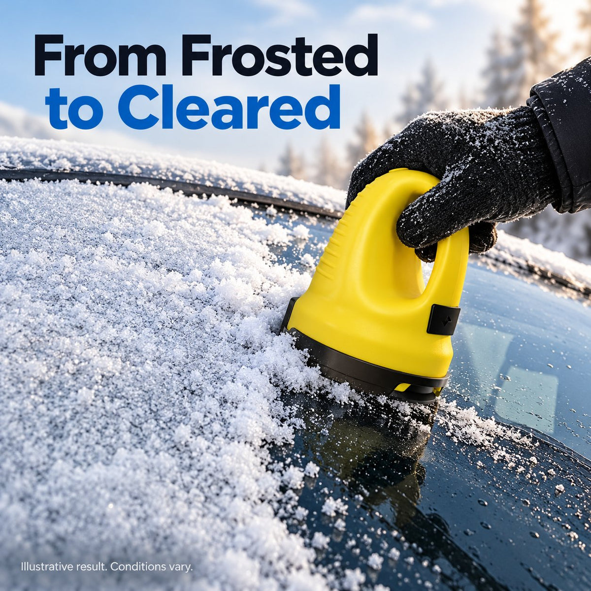 Handheld Electric Ice Scraper for Car Windows