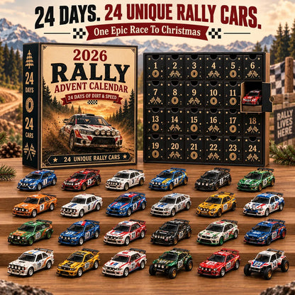 🏁 2026 Rally Advent Calendar – 24 Unique Rally Cars Christmas Countdown