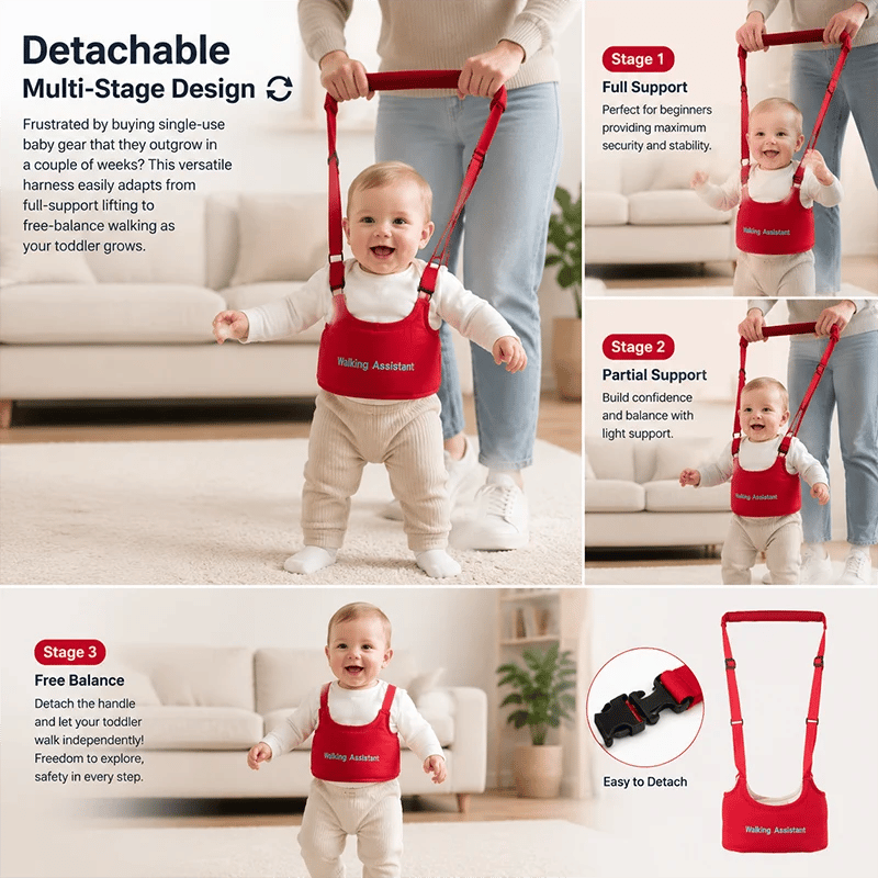 👶 Ergonomic Toddler Walking Assistant Harness – Breathable Safety Walker 👣