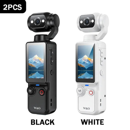 📸 2.5K UHD Pocket Vlogging Camera with 180° Rotating Lens & 32GB Card 🎥