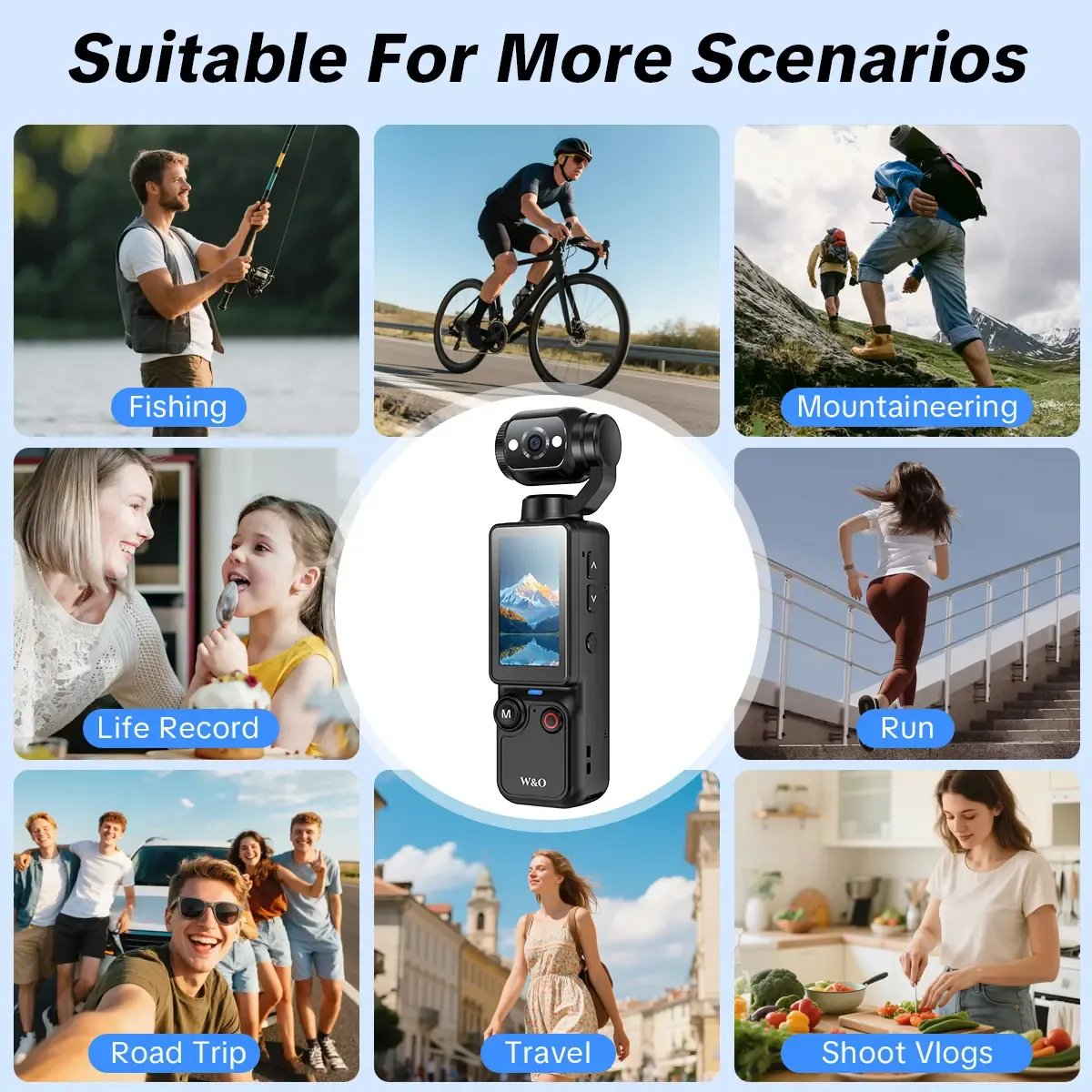 📸 2.5K UHD Pocket Vlogging Camera with 180° Rotating Lens & 32GB Card 🎥