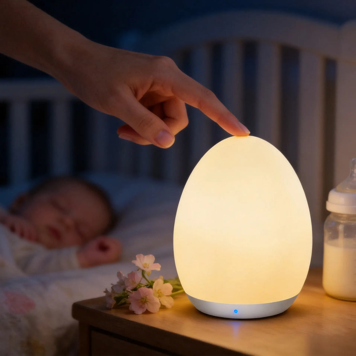 👶🌙Rechargeable Baby Night Light – Soft 7-Color Glow for Nursery & Bedtime