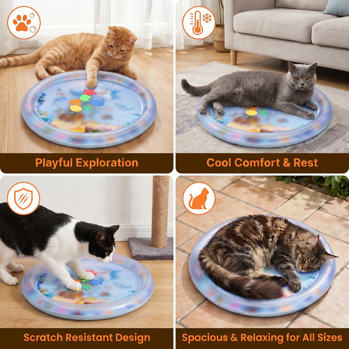 Cooling Play Water Bed for Cats 2.0