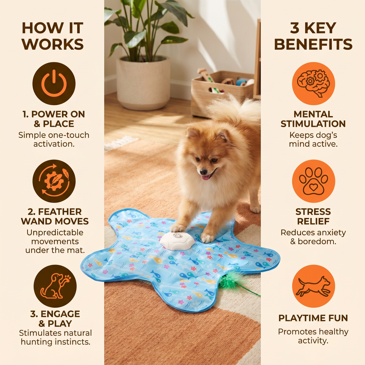 HuntingFun Dog Pro – Automatic Dog Toy for Stress Relief and Playtime Fun