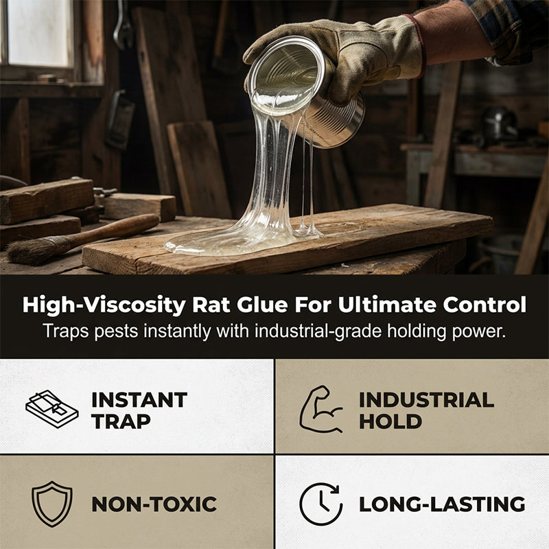 🐭 High-Viscosity Mouse & Rat Glue – Custom Pest Trap Adhesive