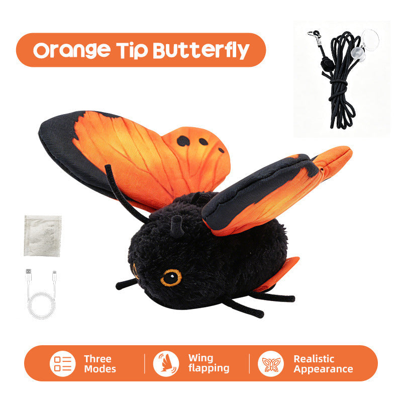 🦋 Interactive Fluttering Butterfly Electric Cat Teaser Toy 🐈