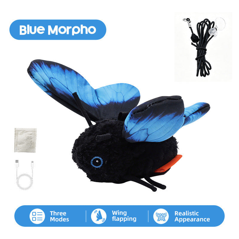 🦋 Interactive Fluttering Butterfly Electric Cat Teaser Toy 🐈