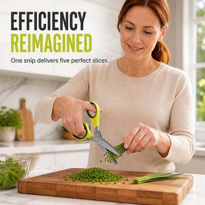 🌿 5-Layer Herb Scissors for Fast Kitchen Prep ✂️