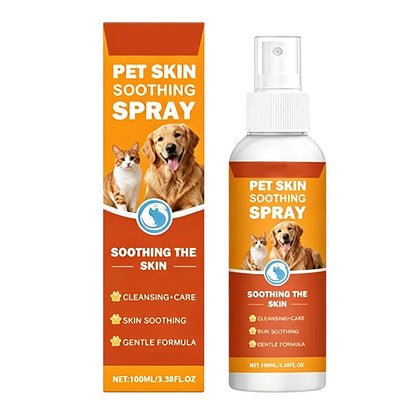 🐾 Pet Skin Soothing Spray – Fast Itch Relief & Barrier Support 🐶🐱