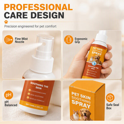 🐾 Pet Skin Soothing Spray – Fast Itch Relief & Barrier Support 🐶🐱